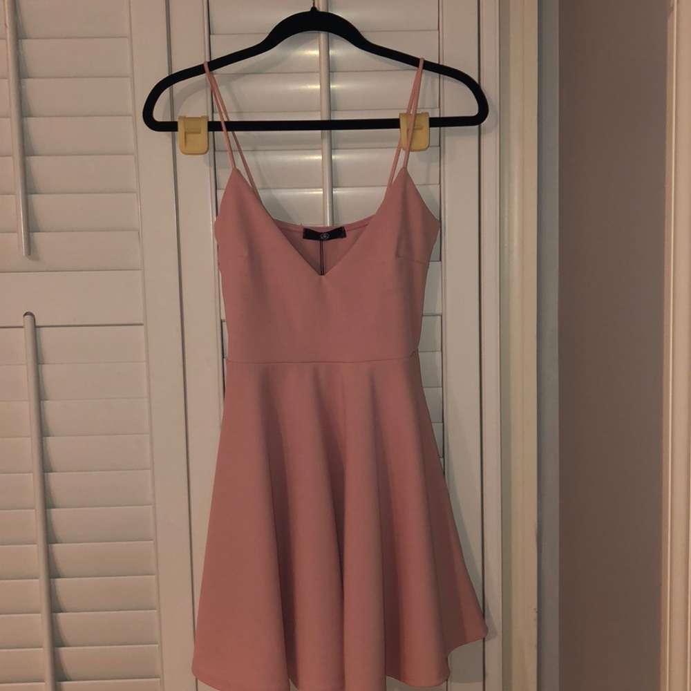 Misguided Light Pink Skater Dress; Never Worn